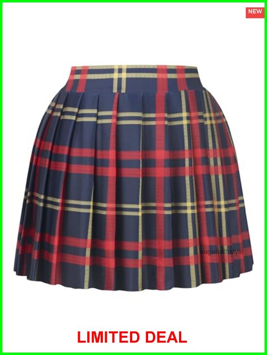 Dresses & Skirts - Mini Pleated A-Line Skater Skirt High Waist Tennis Casual